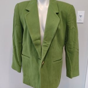 Vintage wool blend green Blazer
